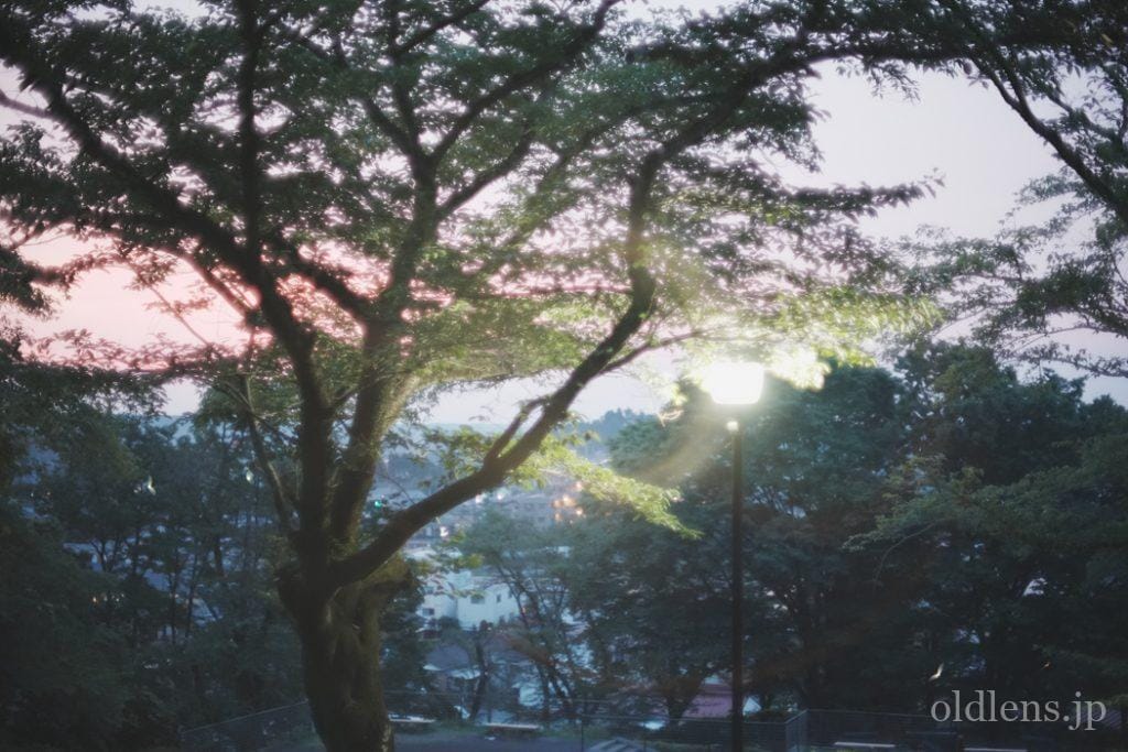 Canon FD 35mm F2 滲むオールドレンズ Revew 作例 早朝の朝焼け山 Sunrise morning japan mauntain