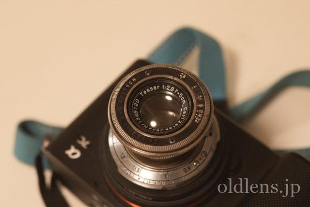 Carl Zeiss Jena Black Contax Tessar 5cm f2.8 (50mm) Sony α7c 外観レビュー